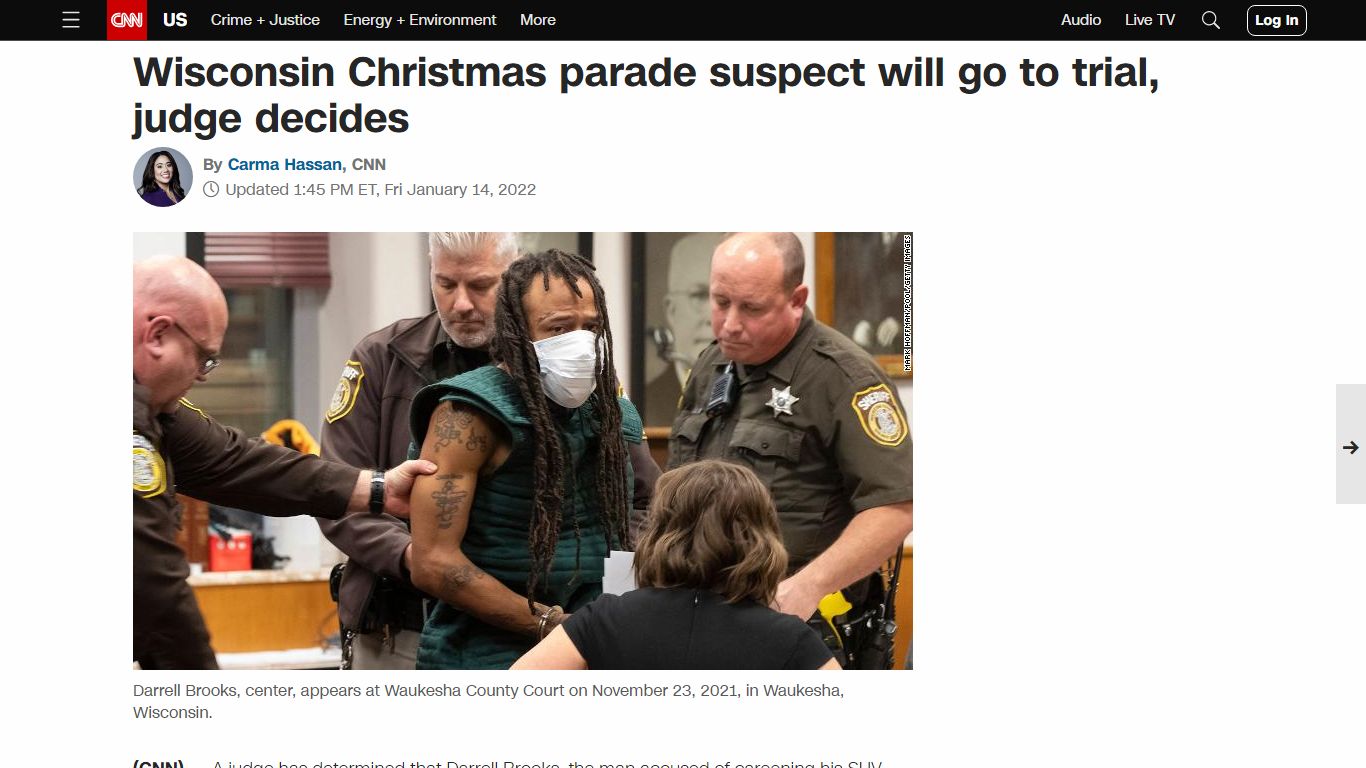 Wisconsin Christmas parade suspect will go to trial, judge decides